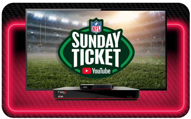 sunday ticket bkgrnd vert Dish Network Multi-Sport Pack with NFL Network and Redzone | Dish Network NFL